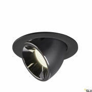 NUMINOS® GIMBLE L, Deckeneinbauleuchte schwarz / chrom 4000K 40°