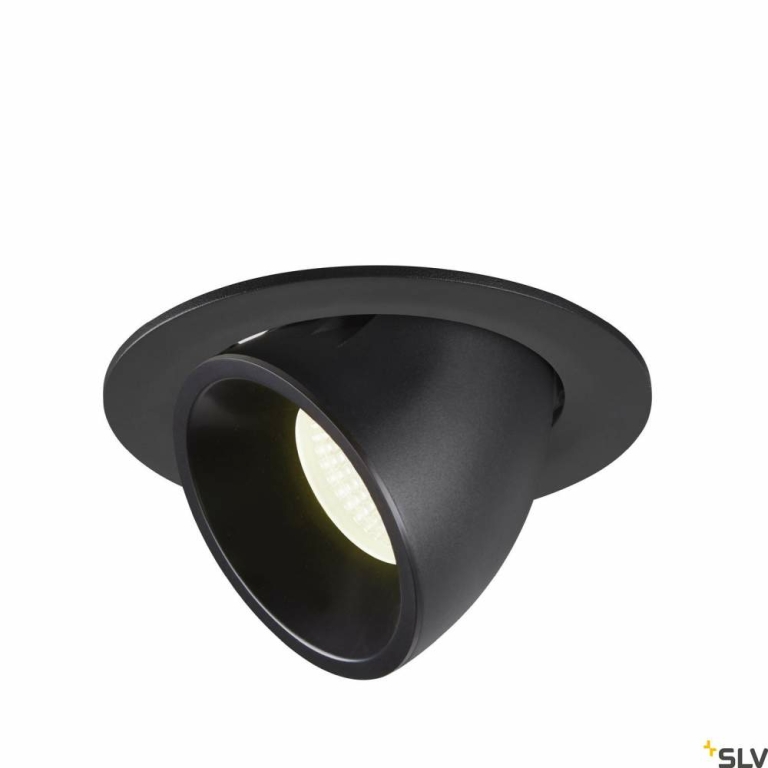 SLV NUMINOS® GIMBLE L, Deckeneinbauleuchte schwarz 4000K 40°