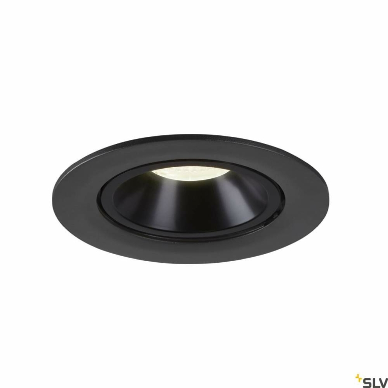 SLV NUMINOS® GIMBLE L, Deckeneinbauleuchte schwarz 4000K 40°