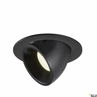 SLV NUMINOS® GIMBLE L, Deckeneinbauleuchte schwarz 4000K 40°