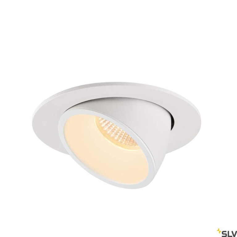 SLV NUMINOS® GIMBLE L, Deckeneinbauleuchte weiß 3000K 40°