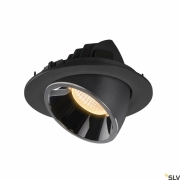 NUMINOS® GIMBLE L, Deckeneinbauleuchte schwarz / chrom 3000K 55°