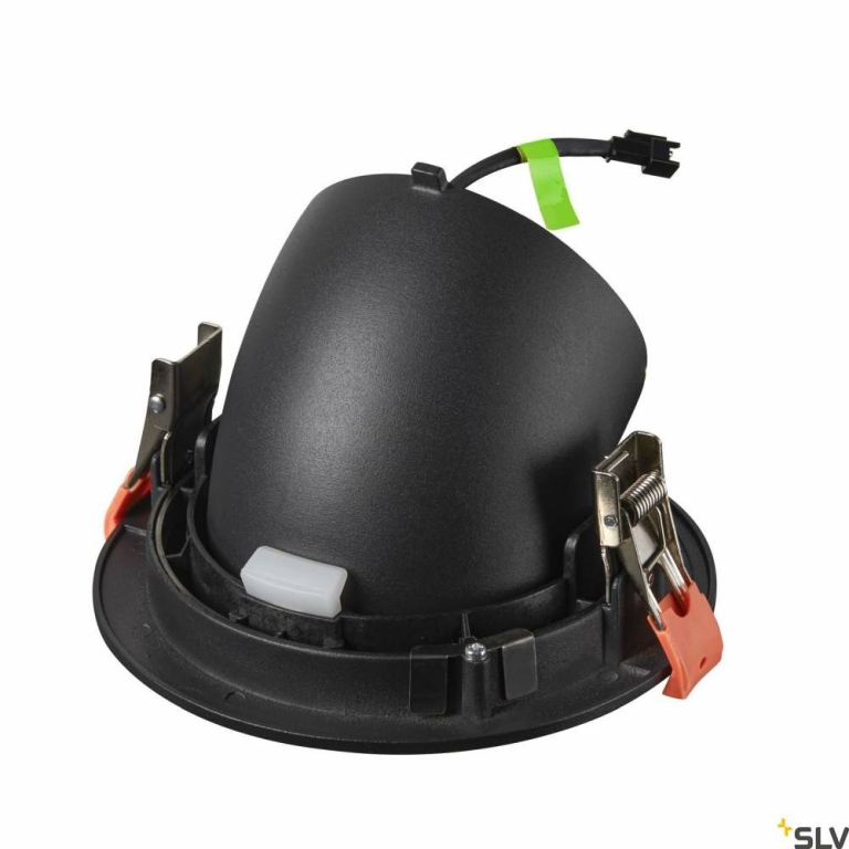 SLV NUMINOS® GIMBLE L, Deckeneinbauleuchte schwarz / weiß 3000K 40°