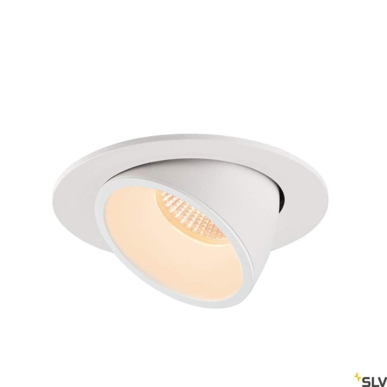 SLV NUMINOS® GIMBLE L, Deckeneinbauleuchte weiß 2700K 40°