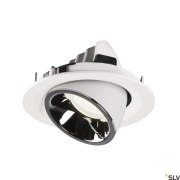 NUMINOS® GIMBLE M, Deckeneinbauleuchte weiß / chrom 4000K 55°