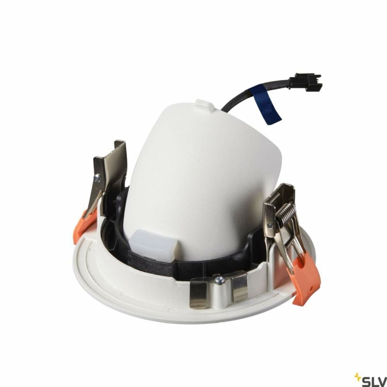 SLV NUMINOS® GIMBLE M, Deckeneinbauleuchte weiß / schwarz 3000K 20°