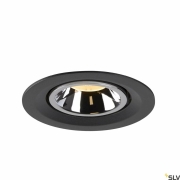 NUMINOS® GIMBLE M, Deckeneinbauleuchte schwarz / chrom 3000K 20°