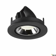 NUMINOS® GIMBLE S, Deckeneinbauleuchte schwarz / chrom 4000K 40°