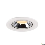 NUMINOS® GIMBLE S, Deckeneinbauleuchte weiß / chrom 30000K 55°