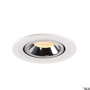 NUMINOS® GIMBLE S, Deckeneinbauleuchte weiß / chrom 3000K 40°