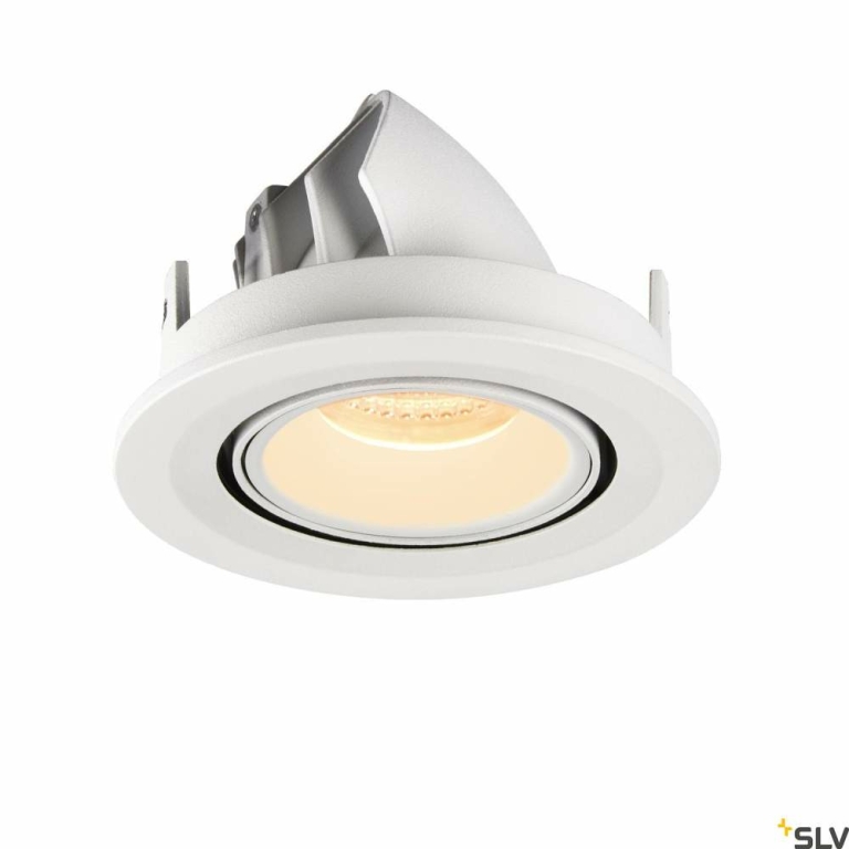 SLV NUMINOS® GIMBLE S, Deckeneinbauleuchte weiß 3000K 20°