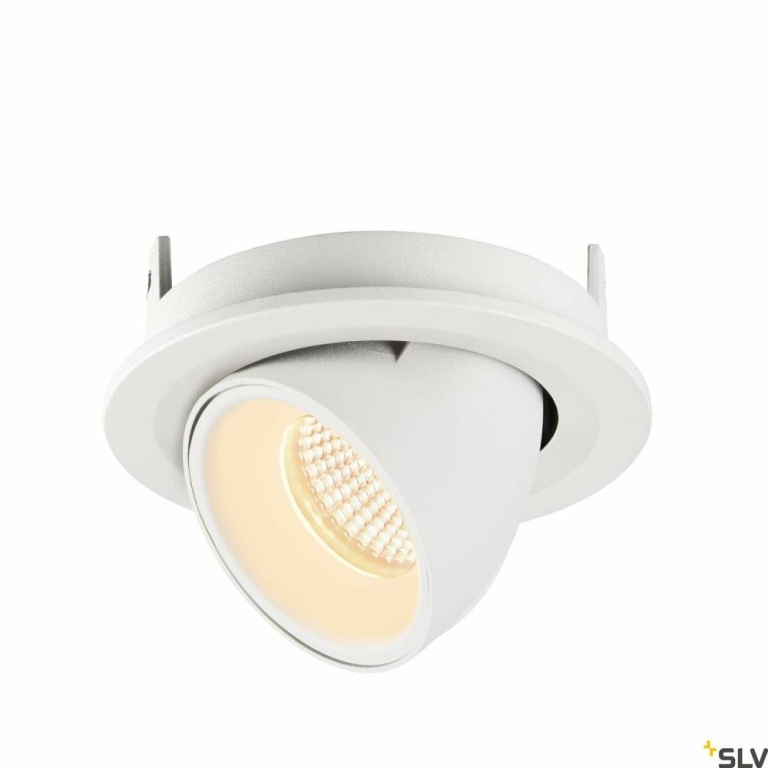 SLV NUMINOS® GIMBLE S, Deckeneinbauleuchte weiß 3000K 20°