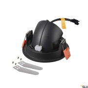 NUMINOS® GIMBLE S, Deckeneinbauleuchte schwarz / weiß 3000K 40°