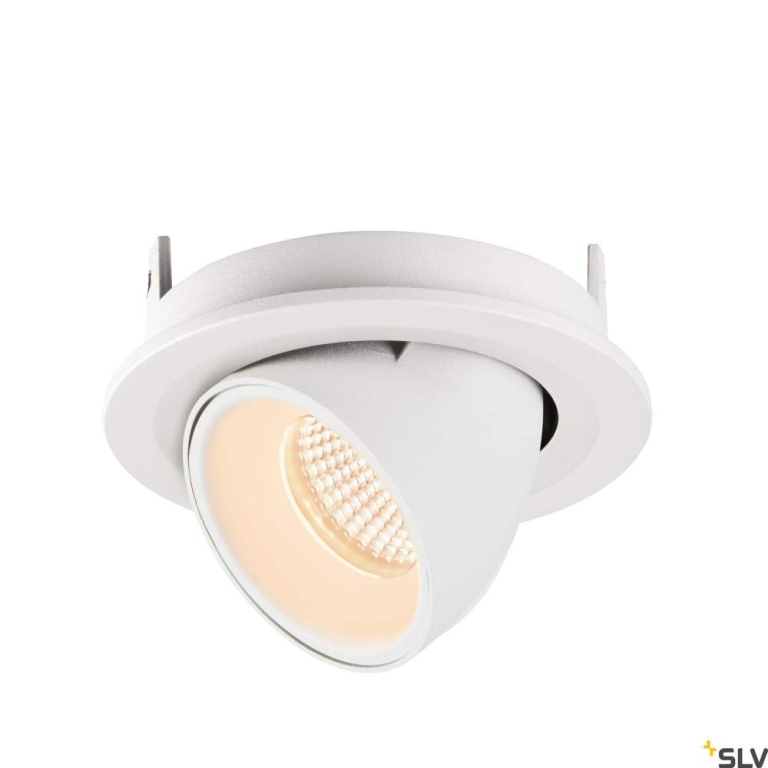 SLV NUMINOS® GIMBLE S, Deckeneinbauleuchte weiß 2700K 40°