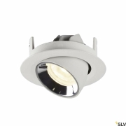 NUMINOS® GIMBLE XS, Deckeneinbauleuchte weiß / chrom 4000K 55°