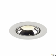 NUMINOS® GIMBLE XS, Deckeneinbauleuchte weiß / chrom 4000K 55°
