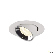 NUMINOS® GIMBLE XS, Deckeneinbauleuchte weiß / chrom 4000K 40°