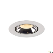 NUMINOS® GIMBLE XS, Deckeneinbauleuchte weiß / chrom 3000K 20°