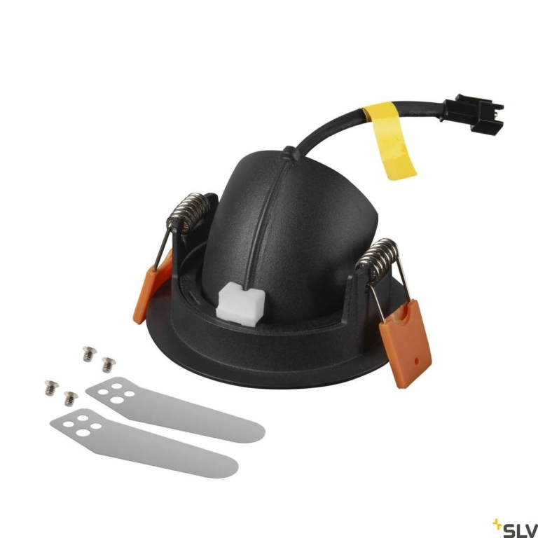SLV NUMINOS® GIMBLE XS, Deckeneinbauleuchte schwarz / weiß 3000K 40°