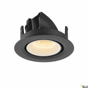 NUMINOS® GIMBLE XS, Deckeneinbauleuchte schwarz / weiß 3000K 40°