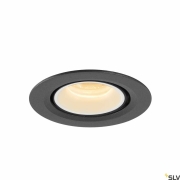 NUMINOS® GIMBLE XS, Deckeneinbauleuchte schwarz / weiß 3000K 40°