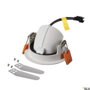 NUMINOS® GIMBLE XS, Deckeneinbauleuchte weiß / schwarz 2700K 20°