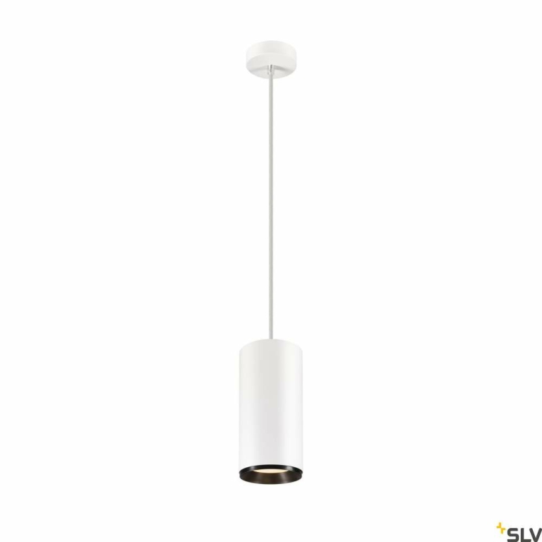 SLV NUMINOS® XL PHASE, Pendelleuchte weiß / schwarz 36W 3000K 60°