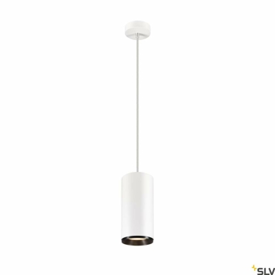 SLV NUMINOS® XL PHASE, Pendelleuchte weiß / schwarz 36W 3000K 60°