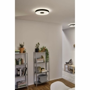 LED Deckenleuchte Puric Pane 23W Backlight Technik dimmbar mit 3-Step-Dim Schwarz/Grau 230V