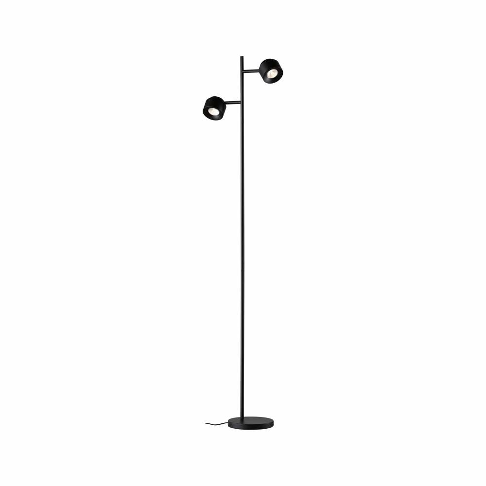 Pane Lampen1a | Puric 300lm Paulmann Stehleuchte 2-flammig 3W Schwarz 2700K 79775 LED dimmbar