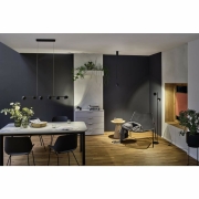 LED Stehleuchte Puric Pane 2-flammig 300lm 3W 2700K Schwarz dimmbar mit 3-Step-Dim schwenkbar