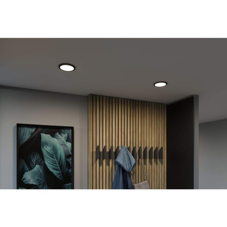 Paulmann VariFit LED Einbaupanel Areo IP44 rund 118mm 4000K Schwarz