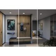 VariFit LED Einbaupanel 3-Step-Dim Areo IP44 rund 175mm 4000K Schwarz dimmbar