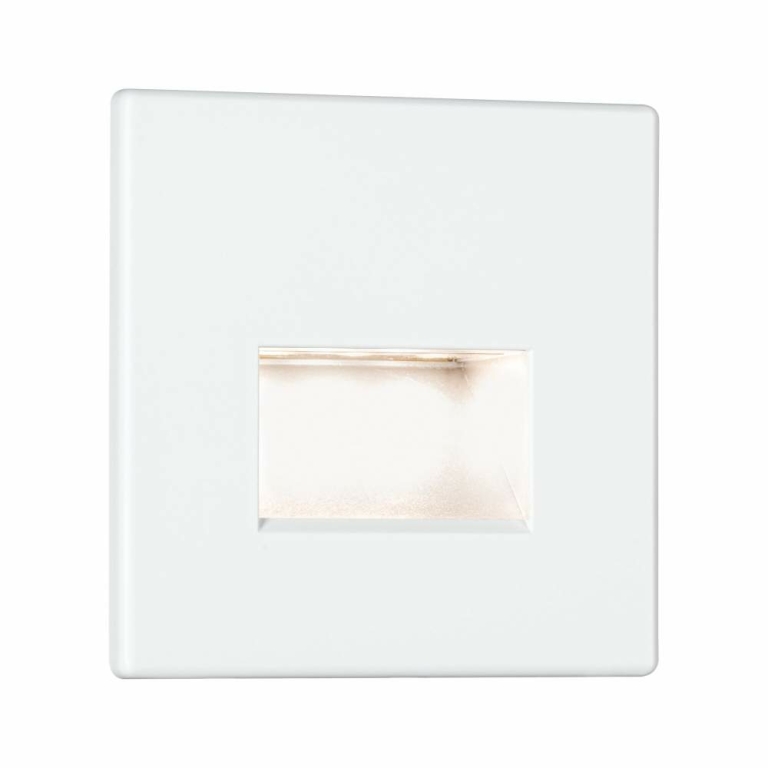 Paulmann LED Wandeinbauleuchte Edge Quadro Weiß matt eckig 80x5mm 1,2W 50lm 2700K 230V