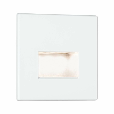 Paulmann LED Wandeinbauleuchte Edge Quadro  eckig 80x5mm  1,2W 50lm 230V  2700K Weiß matt