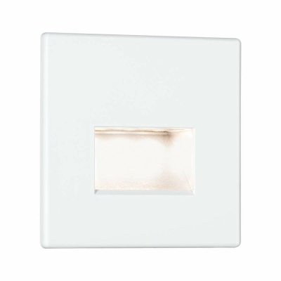 Paulmann LED Wandeinbauleuchte Edge Quadro Weiß matt eckig 80x5mm 1,2W 50lm 2700K 230V