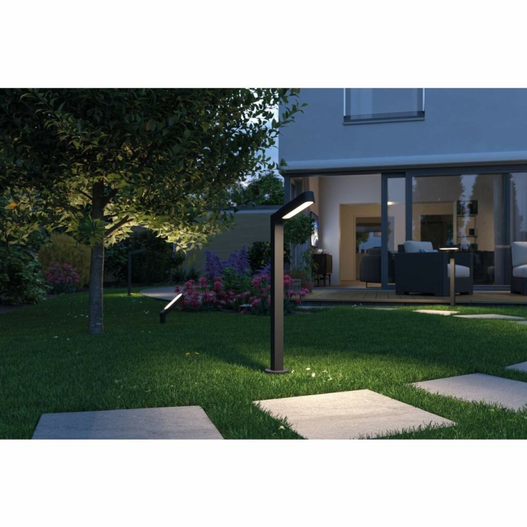 Paulmann Plug & Shine LED Pollerleuchte Ito Horizontale Ausrichtung IP65 3000K 6W   Anthrazit