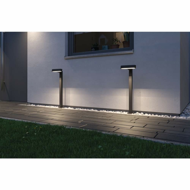 Paulmann Plug & Shine LED Pollerleuchte Ito Horizontale Ausrichtung IP65 3000K 6W   Anthrazit
