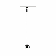 URail LED Pendel Capsule II Schwarz matt/Chrom 6,3W 2700K 400lm dimmbar (LED fest verbaut)