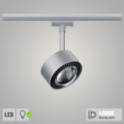 URail LED Spot Aldan 8W 800lm 4000K dimmbar chrom matt schwarz (LED fest verbaut)