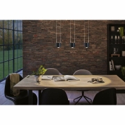 URail LED Pendelleuchte Aldan Schwarz matt 8,5W 4000K dimmbar (LED fest verbaut)