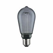 Inner Glow Edition LED Kolben  E27 230V 80lm 3,5W 1800K  Rauchglas