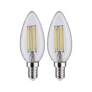 LED Kerze Filament   E14 230V 2x470lm 2x4,8W 4000K  Matt