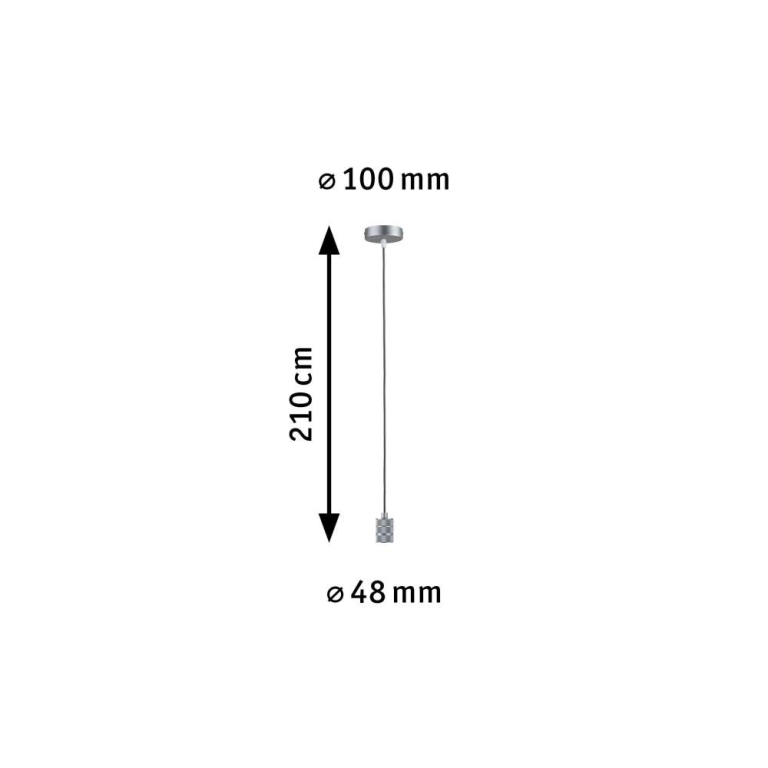 Paulmann Neordic Pendelleuchte Tilla  E27   max. 60W Alu dimmbar Metall