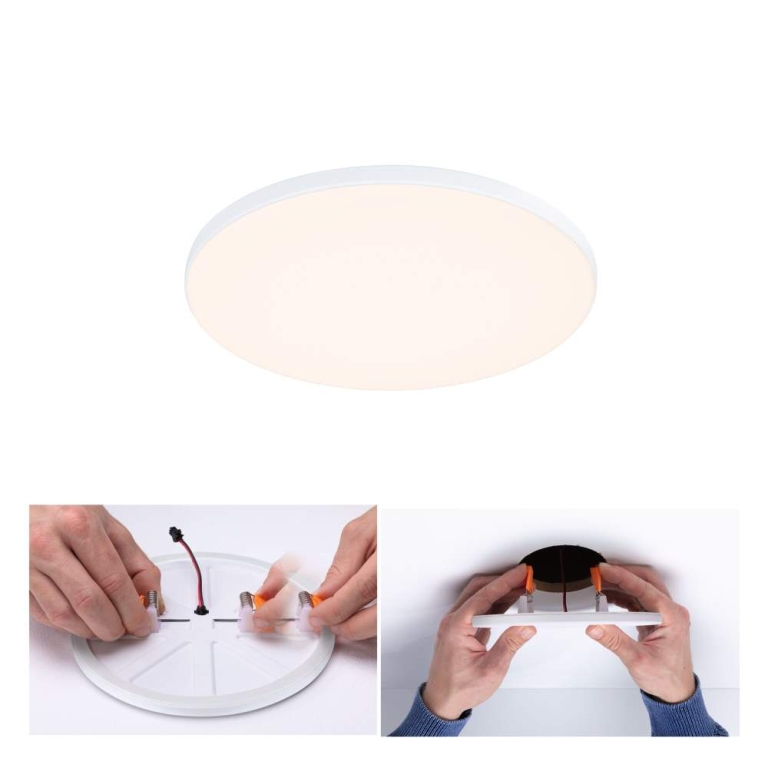 Paulmann VariFit LED Einbaupanel Veluna Edge IP44 rund 160mm 1100lm 3000K Weiß dimmbar