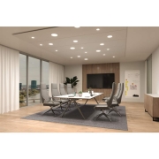 VariFit LED Einbaupanel Veluna Edge IP44 rund 160mm 1100lm 3000K Weiß dimmbar