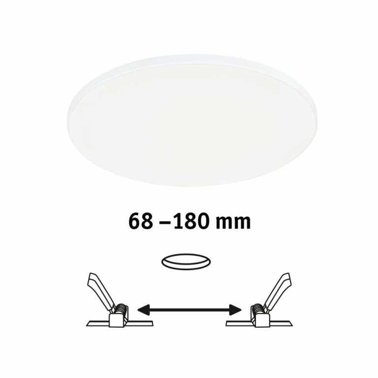 Paulmann VariFit LED Einbaupanel Veluna Edge IP44 rund 200mm 1500lm 4000K Weiß dimmbar