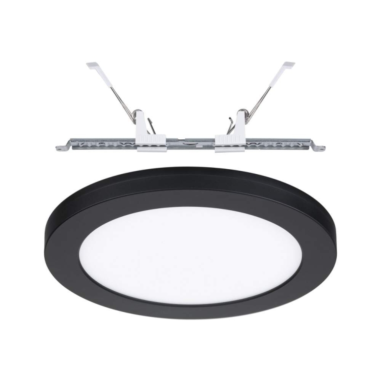 Paulmann LED Einbaupanel 2in1 Cover-it  rund 225mm 1200lm 4000K Schwarz