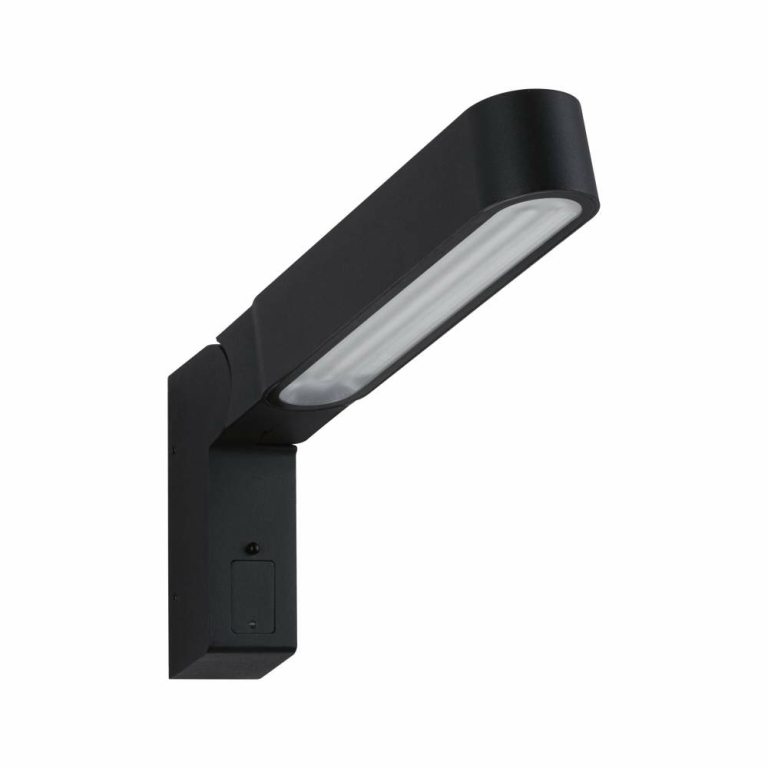 Paulmann LED Außenwandleuchte Ito anthrazit mit Bewegungsmelder Vertikale Ausrichtung drehbar IP44 450lm 3000K 230V  (LED fest verbaut)