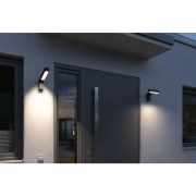LED Außenwandleuchte Ito anthrazit mit Bewegungsmelder Vertikale Ausrichtung drehbar IP44 450lm 3000K 230V  (LED fest verbaut)